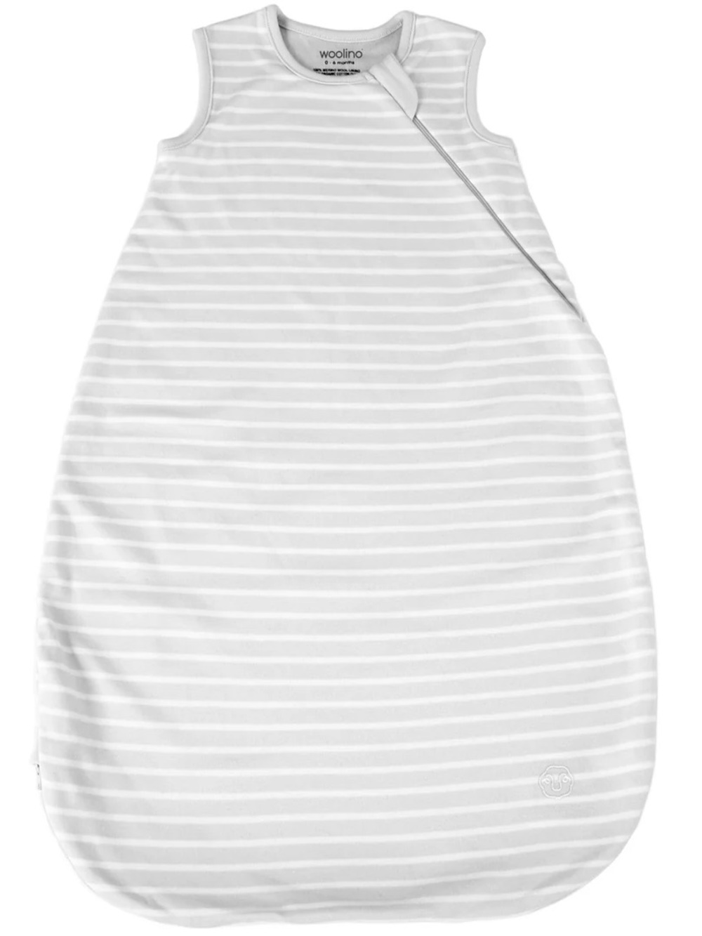 Woolino 4 Season Classic Baby Sleeping Bag  - White & Light Gray